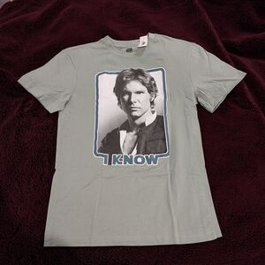 Star Wars Gray Graphic Tee with Iconic Character